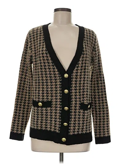 Pre-owned Tahari Cardigan Sweater In Brown