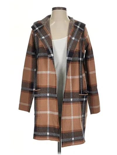 Pre-owned Tahari Cardigan Sweater In Brown