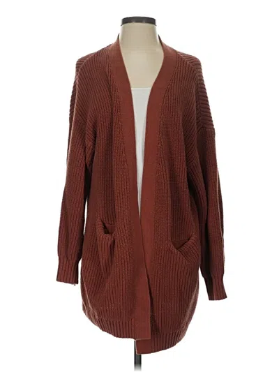 Pre-owned Tahari Cardigan Sweater In Brown