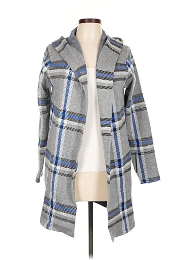 Pre-owned Tahari Cardigan Sweater In Gray