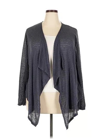 Pre-owned Tahari Cardigan Sweater In Gray