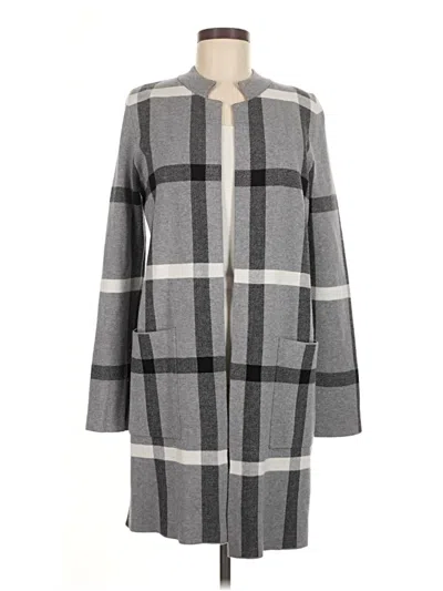 Pre-owned Tahari Cardigan Sweater In Gray