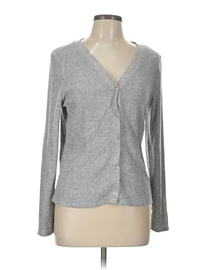 Pre-owned Tahari Cardigan Sweater In Gray