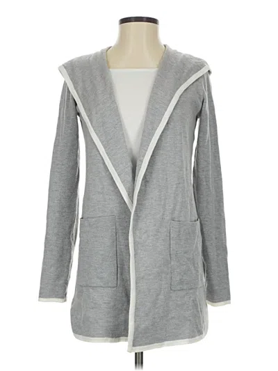 Pre-owned Tahari Cardigan Sweater In Gray