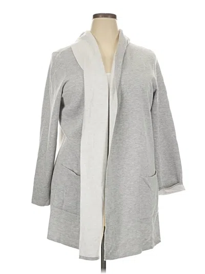 Pre-owned Tahari Cardigan Sweater In Gray