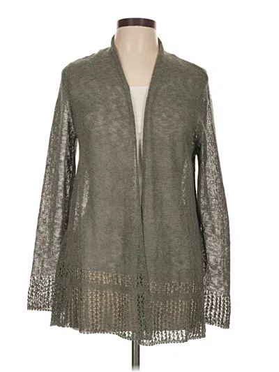 Pre-owned Tahari Cardigan Sweater In Gray