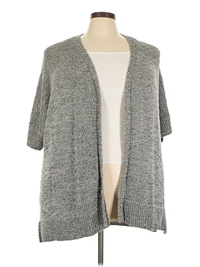 Pre-owned Tahari Cardigan Sweater In Gray