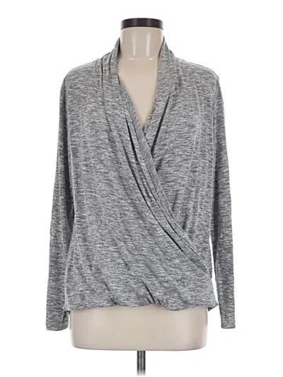 Pre-owned Tahari Cardigan Sweater In Gray