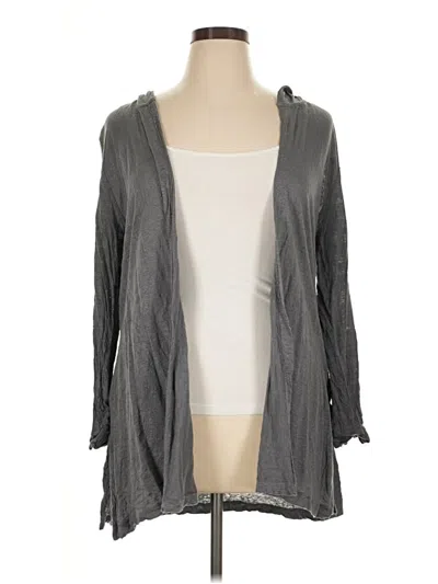 Pre-owned Tahari Cardigan Sweater In Gray