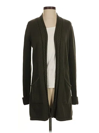 Pre-owned Tahari Cardigan Sweater In Green