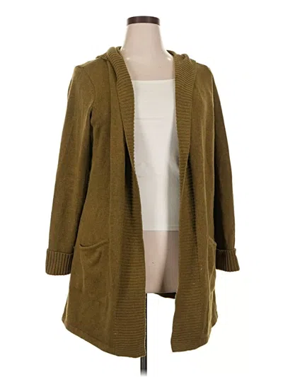 Pre-owned Tahari Cardigan Sweater In Green
