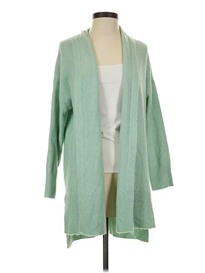 Pre-owned Tahari Cardigan Sweater In Green