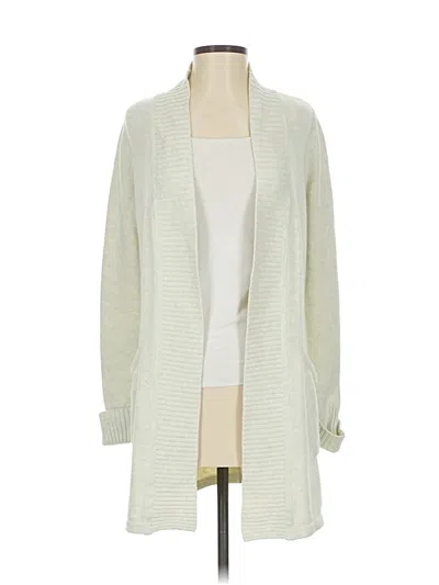 Pre-owned Tahari Cardigan Sweater In Ivory