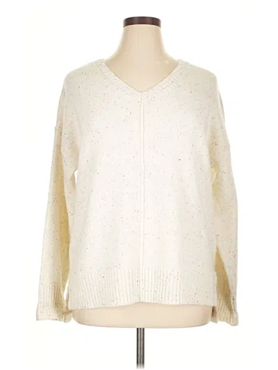 Pre-owned Tahari Cardigan Sweater In Ivory