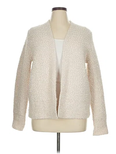 Pre-owned Tahari Cardigan Sweater In Ivory