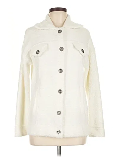 Pre-owned Tahari Cardigan Sweater In Ivory