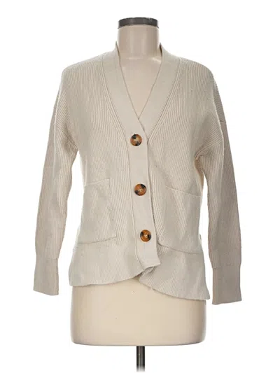 Pre-owned Tahari Cardigan Sweater In Ivory