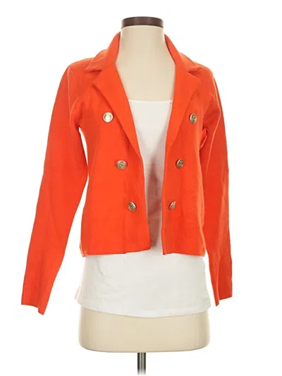 Pre-owned Tahari Cardigan Sweater In Orange