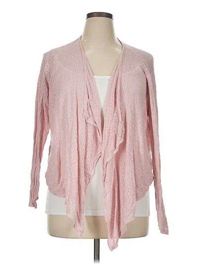 Pre-owned Tahari Cardigan Sweater In Pink