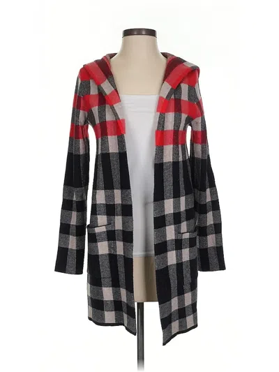 Pre-owned Tahari Cardigan Sweater In Red