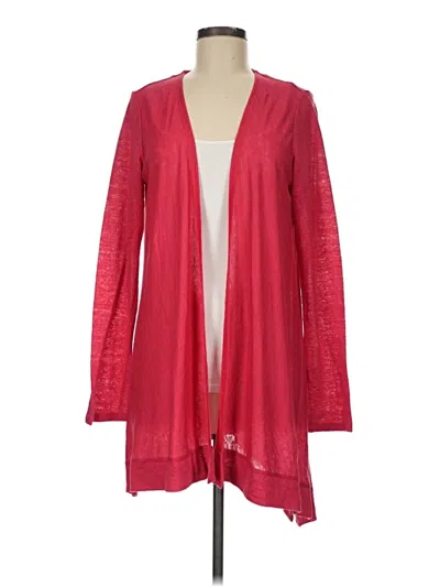 Pre-owned Tahari Cardigan Sweater In Red