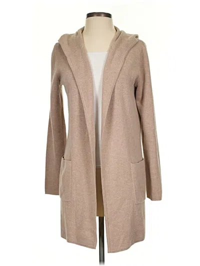 Pre-owned Tahari Cardigan Sweater In Tan