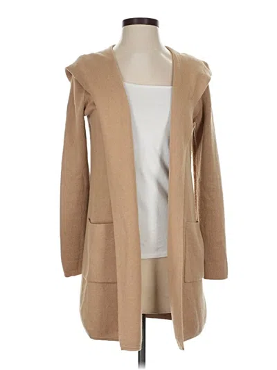 Pre-owned Tahari Cardigan Sweater In Tan