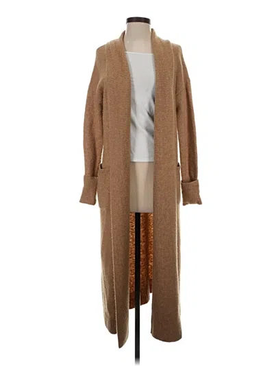 Pre-owned Tahari Cardigan Sweater In Tan