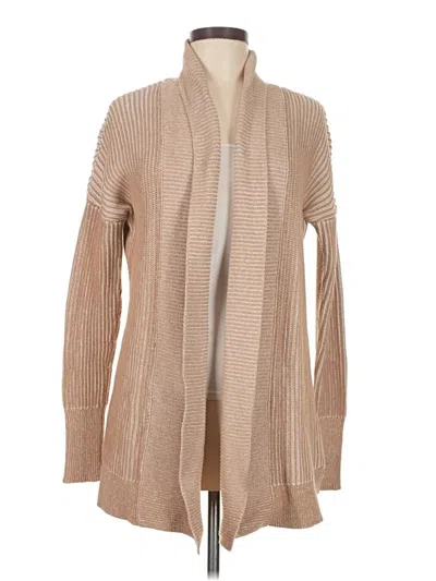 Pre-owned Tahari Cardigan Sweater In Tan