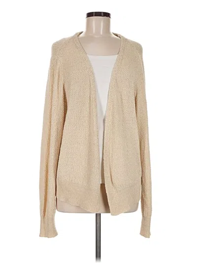 Pre-owned Tahari Cardigan Sweater In Tan