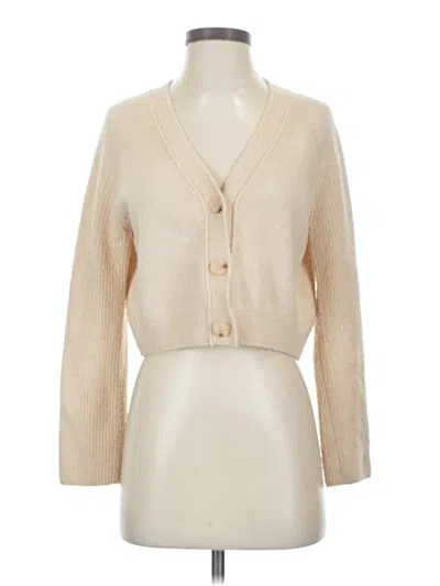 Pre-owned Tahari Cardigan Sweater In Tan
