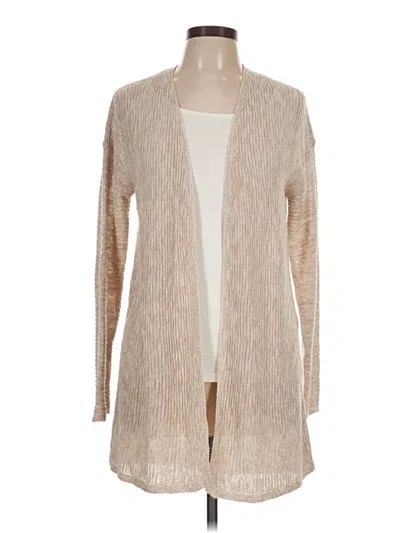 Pre-owned Tahari Cardigan Sweater In Tan