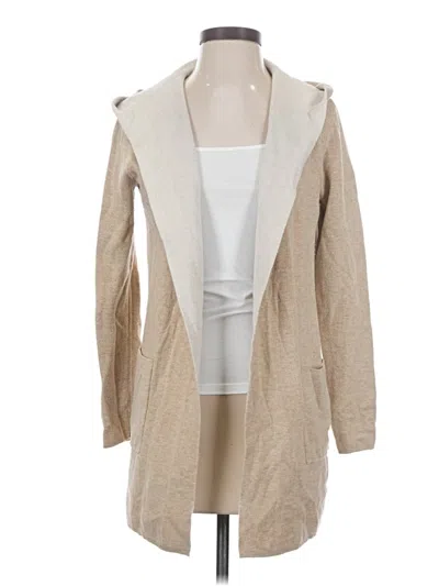Pre-owned Tahari Cardigan Sweater In Tan