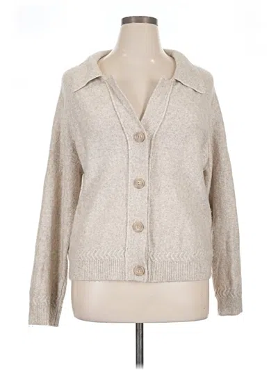 Pre-owned Tahari Cardigan Sweater In Tan