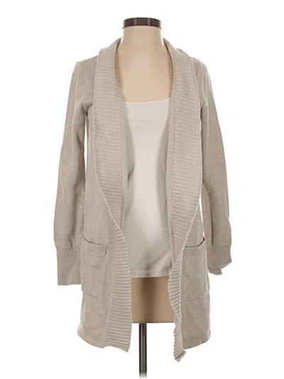 Pre-owned Tahari Cardigan Sweater In Tan