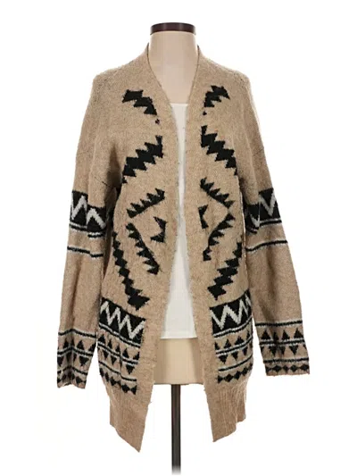 Pre-owned Tahari Cardigan Sweater In Tan