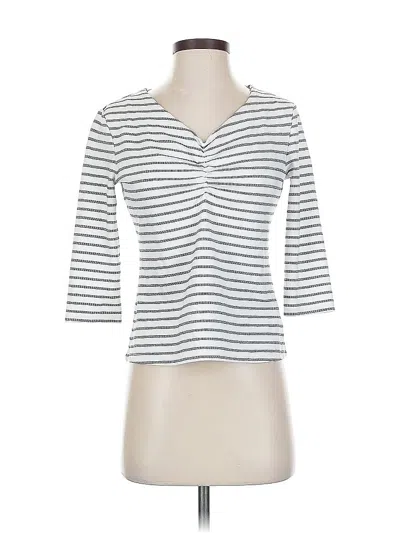 Pre-owned Tahari Cardigan Sweater In White