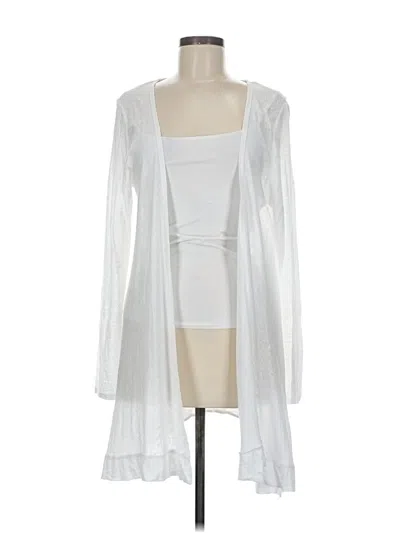 Pre-owned Tahari Cardigan Sweater In White