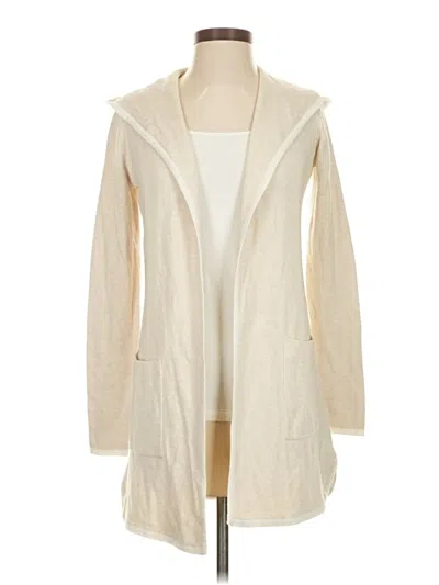 Pre-owned Tahari Cardigan Sweater In White