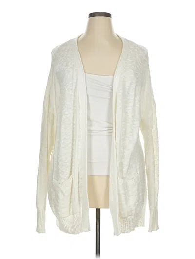 Pre-owned Tahari Cardigan Sweater In White