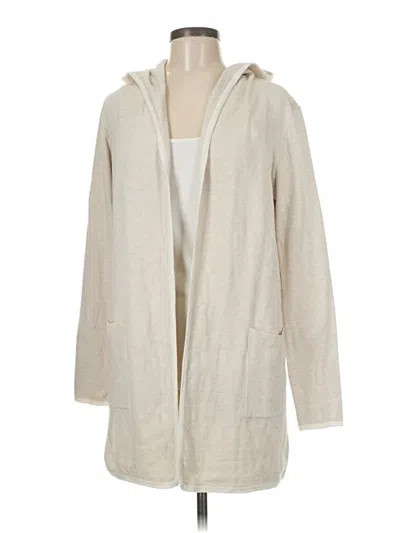 Pre-owned Tahari Cardigan Sweater In White
