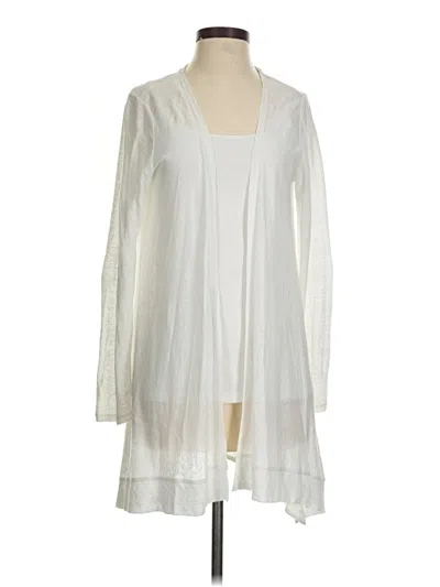 Pre-owned Tahari Cardigan Sweater In White
