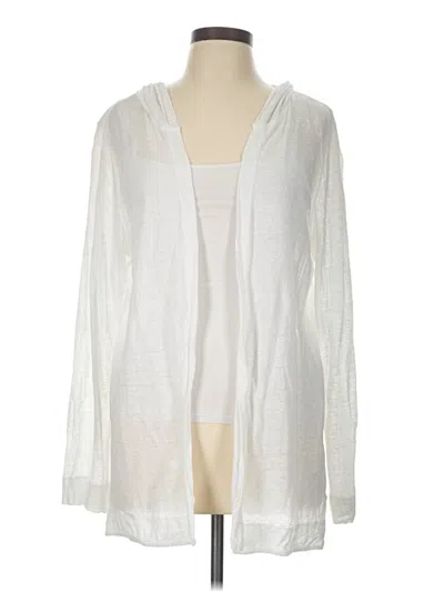 Pre-owned Tahari Cardigan Sweater In White