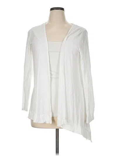 Pre-owned Tahari Cardigan Sweater In White