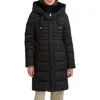 Tahari Casey Hooded Bib Puffer Coat In Black