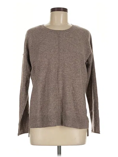 Pre-owned Tahari Cashmere Pullover Sweater In Brown