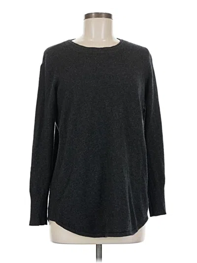 Pre-owned Tahari Cashmere Pullover Sweater In Gray
