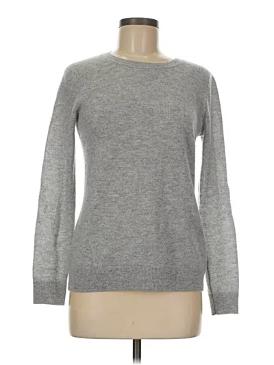 Pre-owned Tahari Cashmere Pullover Sweater In Gray