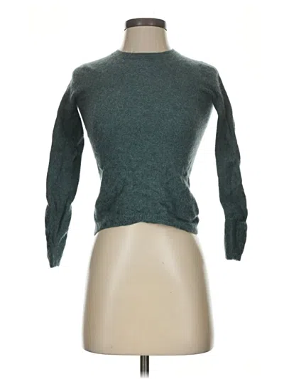 Pre-owned Tahari Cashmere Pullover Sweater In Green