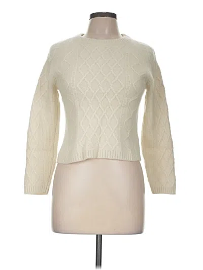 Pre-owned Tahari Cashmere Pullover Sweater In Ivory